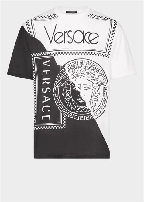 maglietta bianca versace uomo|Magliette da uomo Versace .